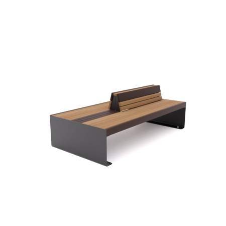 Скамья "Бастион" двойная со спинкой