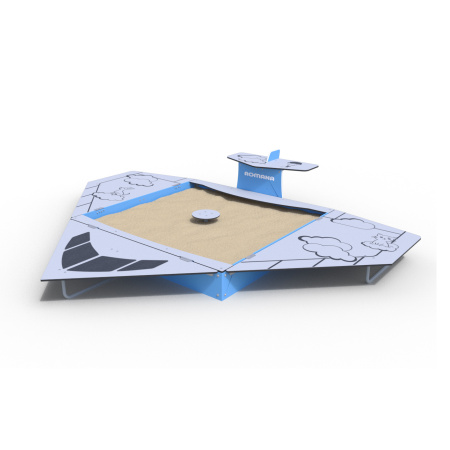 Песочница-самолет с крышками 109.46.00