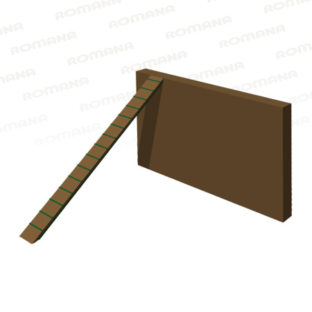 Забор с наклонной доской Романа 206.07.02