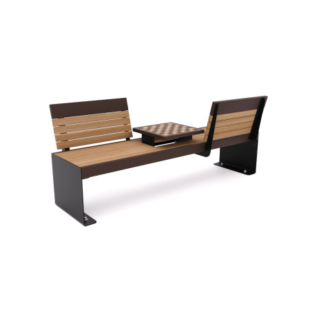 Скамья "Бастион" с шахматным столом Тип 2