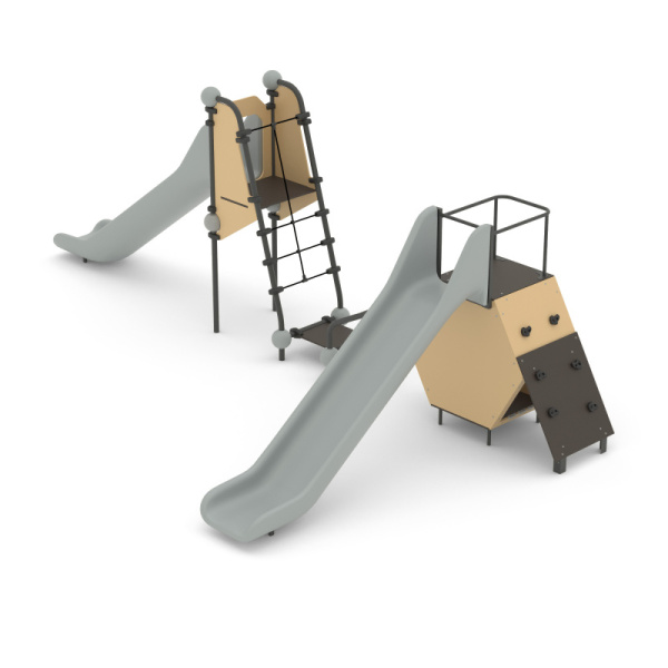 Игровой комплекс 115.89.00 (бежевый/серый) (бетонирование)