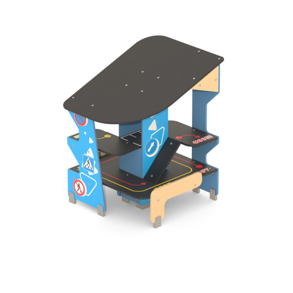 Игровой паркинг Romana 057.42.00 (синий/бежевый) (анкерное)