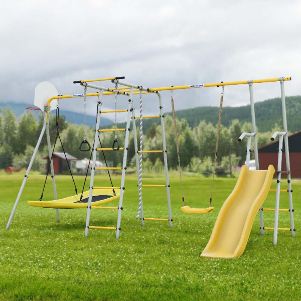 Romana Лесная поляна-3-PRO Детский спортивный комплекс для дачи (Комплект №3)