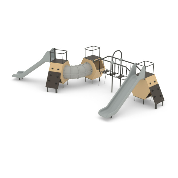 Игровой комплекс 115.83.00 (бежевый/серый) (бетонирование)