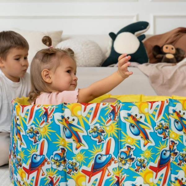 Игрушка Детский сухой бассейн TM Romana Самолетики складной