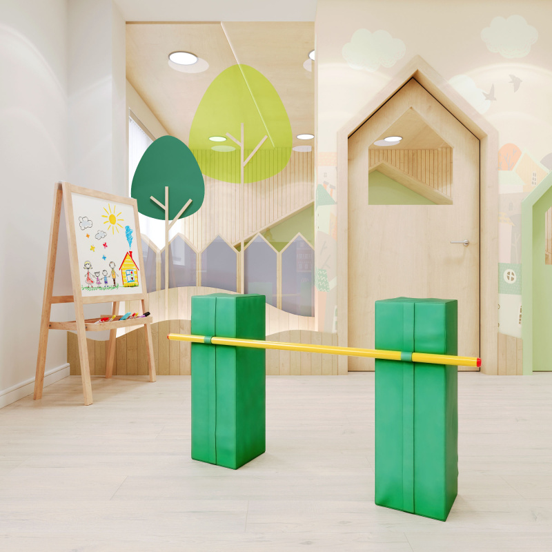 Мягкий спортивный модуль Romana «Прыг-скок» (серый)