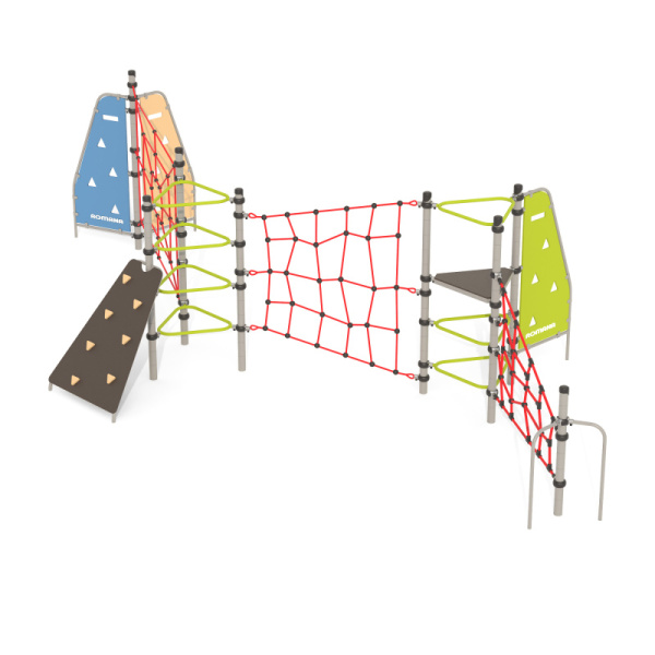 Игровой комплекс Романа 401.33.00 (зеленый/синий/бежевый) (бетонирование)