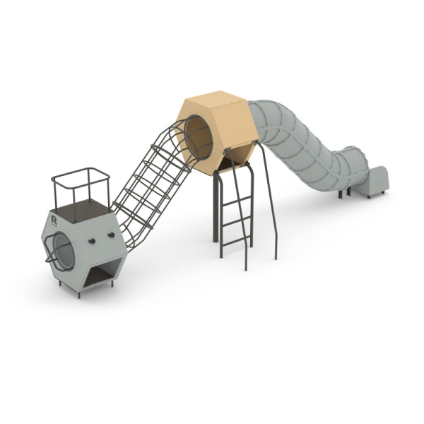 Игровой комплекс 115.85.00 (бежевый/серый) (бетонирование)