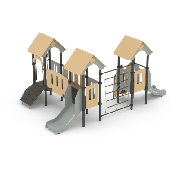 Игровой комплекс Романа 104.12.00 (бежевый/серый) (бетонирование)