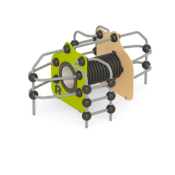 Игровой комплекс Romana 057.17.00 (зеленый/бежевый/серый) (бетонирование)