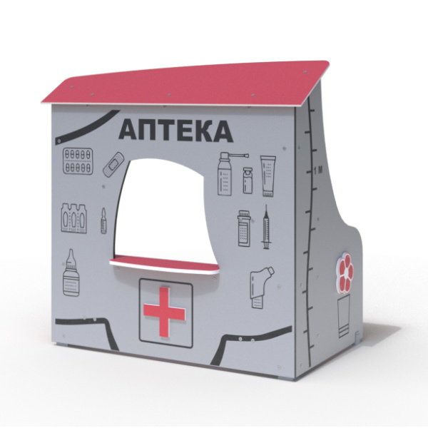 Домик-Магазин 111.56.10-01 (цвет 1) (бетонирование)