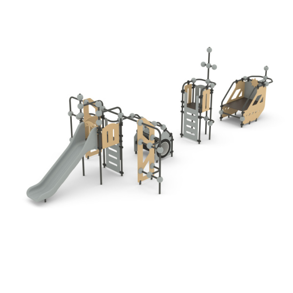 Игровой комплекс Romana 057.44.00 (бежевый/серый) (бетонирование)