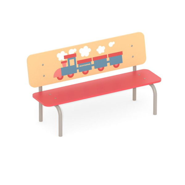 Скамья детская "Поезд день" Romana 302.09.00 (фанера)