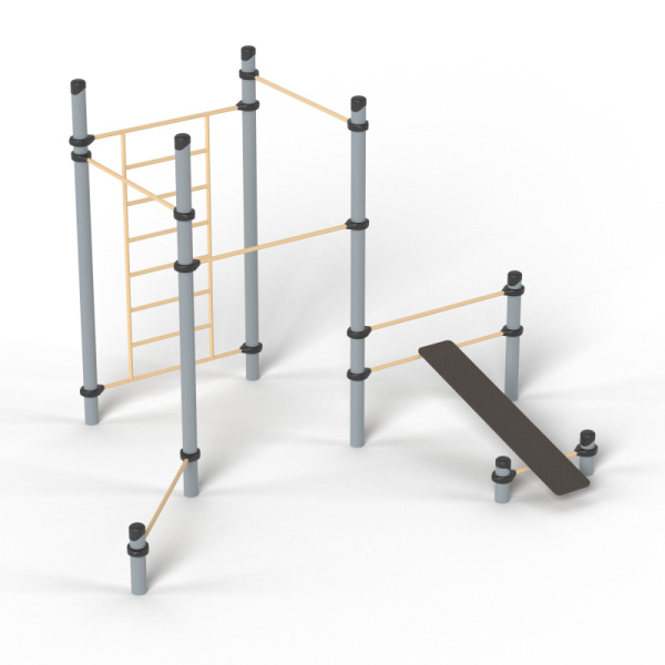 Спортивное оборудование Романа 501.09.01 (бежевый/серый) (бетонирование)